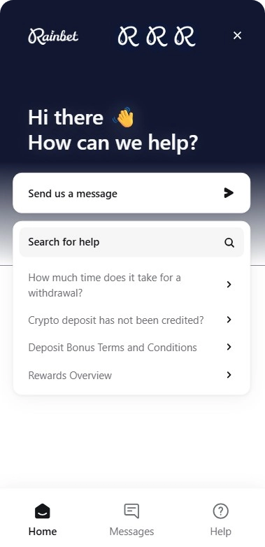 Rainbet kundesupport Denmark