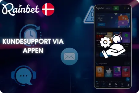 Kundesupport via RainBet App