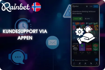 Kundesupport via RainBet App