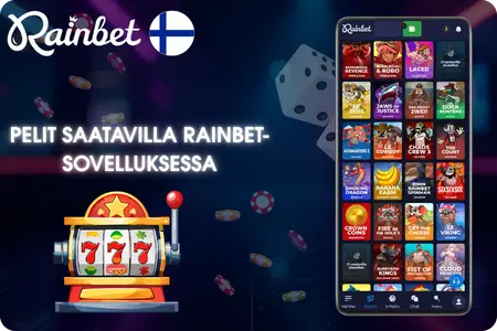 RainBet App saatavilla olevat pelit