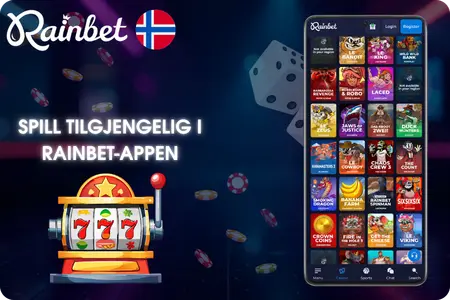 Spill tilgjengelig i RainBet App