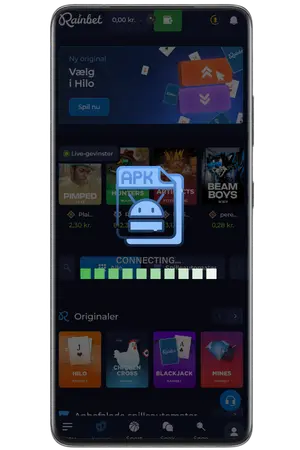 Vent på, at RainBet App indlæses