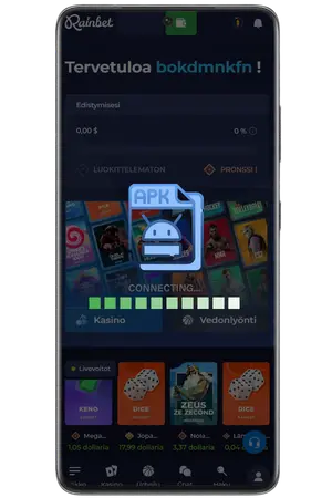 Odota, että RainBet App latautuu