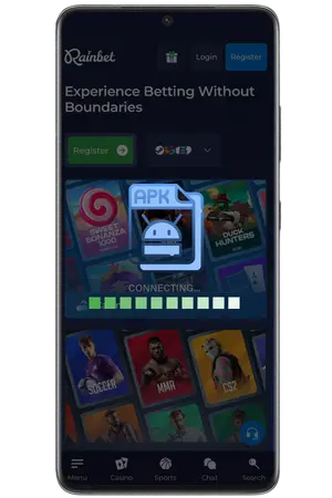 Vänta tills RainBet App laddas